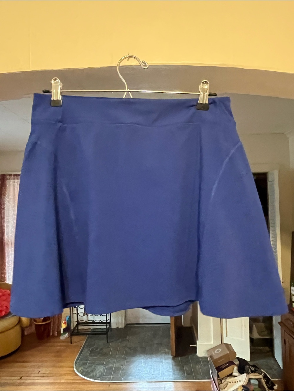💙 Sincerely Jules Blue Floral Laser-Cut Skort – Size L